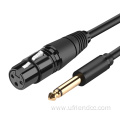 Gold Plated TRS Audio Jack to XLR/DMX Cable